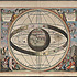 Ptolemaiovský model vesmíru zachycený Andreasem Cellariem, 1660/61